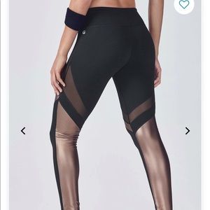 Fabletics Mid Rise Mesh Powerhold Leggings